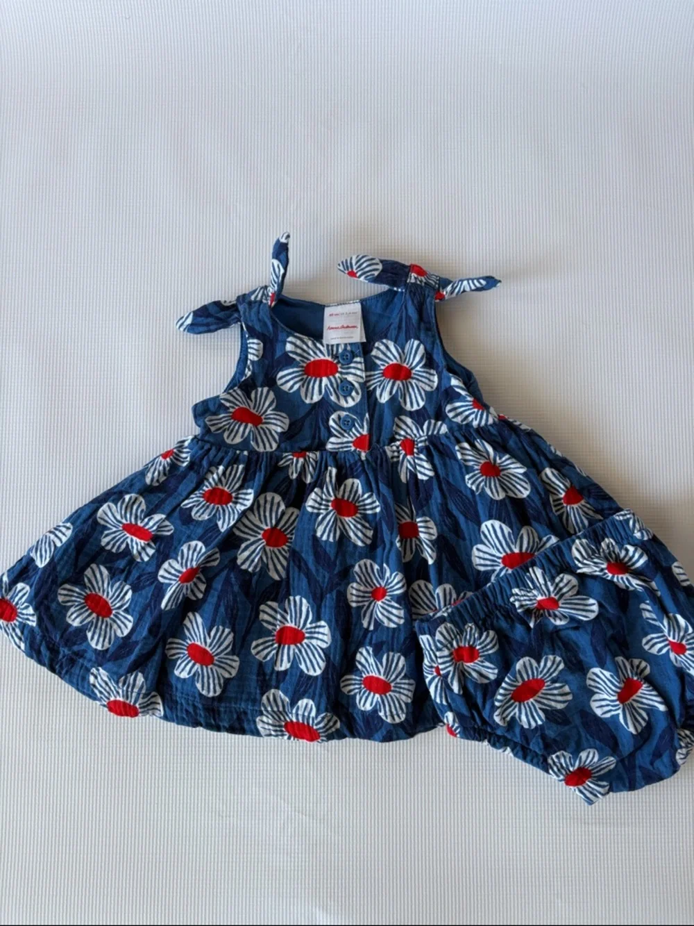 HANNA ANDERSSON GIRLS DRESS WITH DIAPER COVER SIZE 3-6mo
